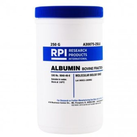 RPI Albumin, Bovine Fraction V, 250 G A30075-250.0